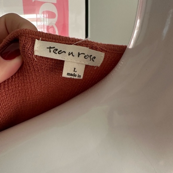 Tea n Rose Warm Brown Knit Cardigan - Picture 5 of 8